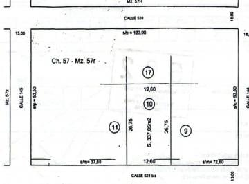 Terreno · 337m² · Lote en Venta en San Carlos La Plata
