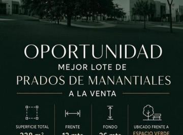 Terreno , Córdoba · Prados de Manantiales Ultimo Lote Disponible