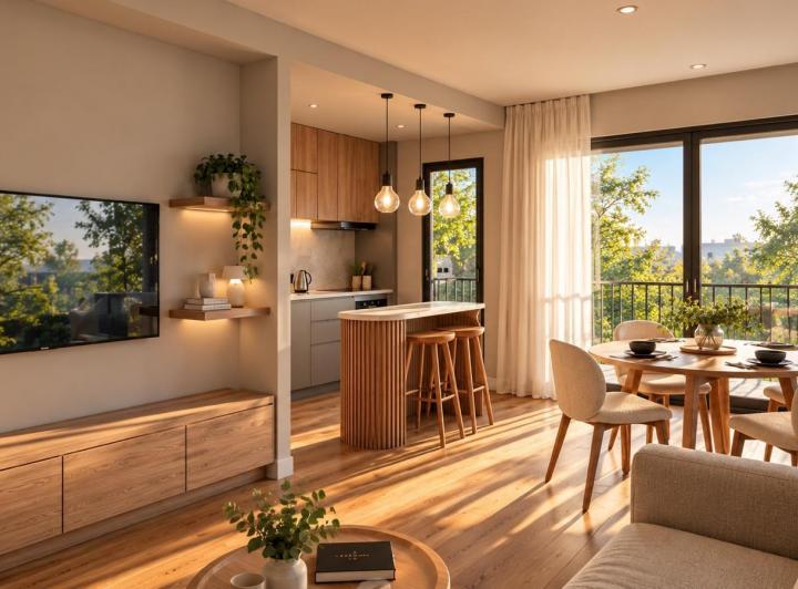 Departamento · 80m² · 2 Ambientes · 1 Cochera