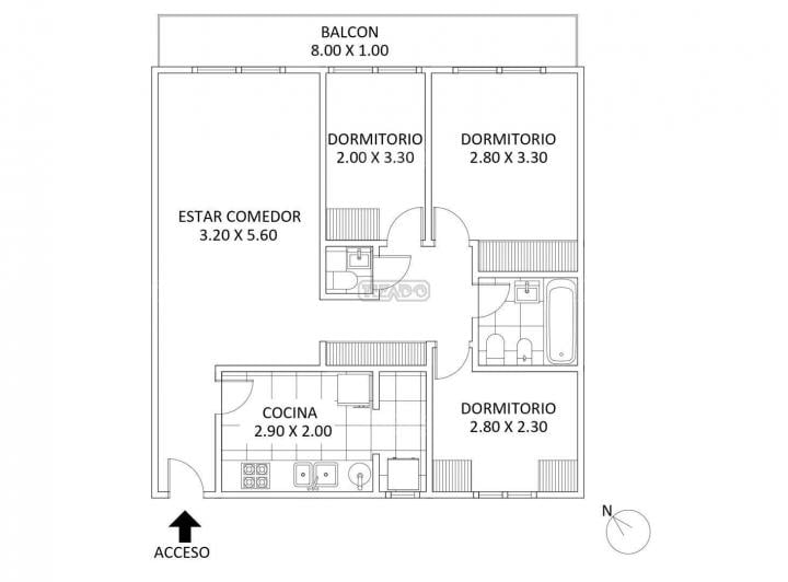 Departamento · 67m² · 4 Ambientes