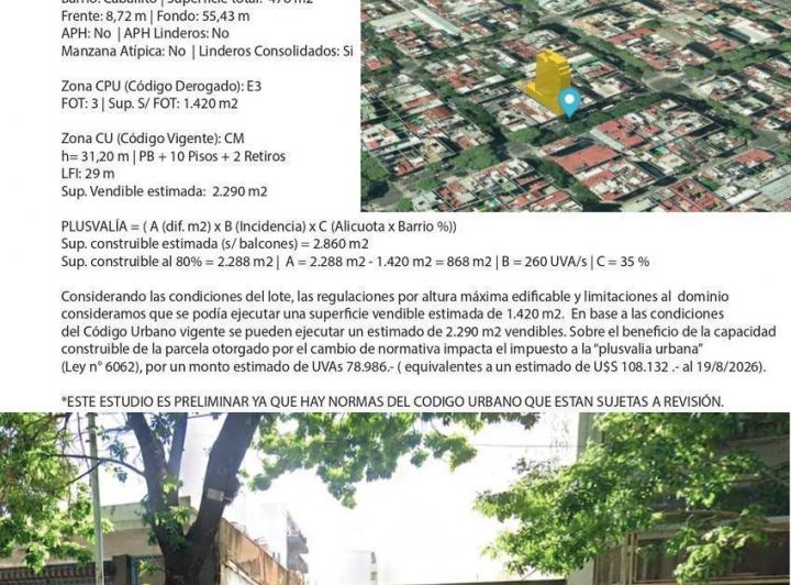 Terreno · 478m²