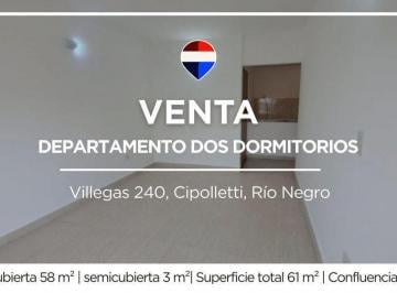 Departamento · 58m² · 4 Ambientes · 3 Cocheras · Venta Departamento 2 Dorm. Centro Cipolletti