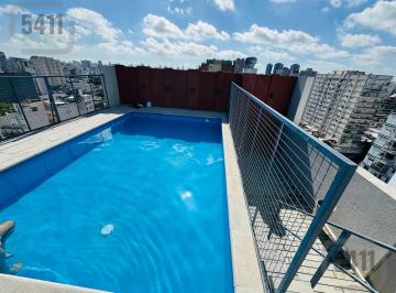 PISCINA SOLARIUM · Venta Departamento Monoambiente con Balcon Amenities en Almagro.
