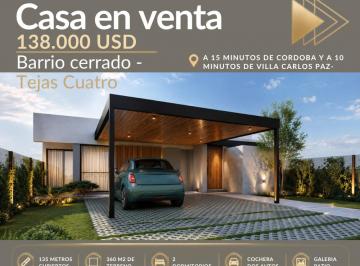 Casa de 8 ambientes, Malagueño · Casa en Venta de 2 Dorm. en Tejas Cuatro – Córdoba