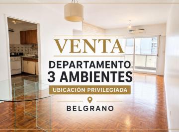 Departamento · 54m² · 3 Ambientes · 3 Ambientes Belgrano Apto Profesional Luminoso