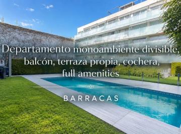 Departamento · 45m² · 1 Ambiente · 1 Cochera · Departamento 1 Amb Venta Barracas Terraza Cochera