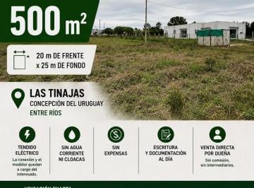 Terreno , Concepción del Uruguay · Terreno 500 m² en Las Tinajas, Concepción del Uruguay