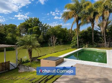 Casa · 204m² · 6 Ambientes · 6 Cocheras · Alquileres | Casa de 3 Dorm. con Dependencia Al Canal en Glorietas - Nordelta
