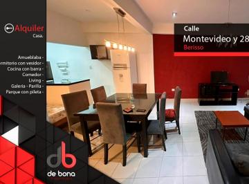 Casa de 1 ambiente, Berisso · Casa Amueblada en Alquiler - Av Montevideo y 28 de Berisso