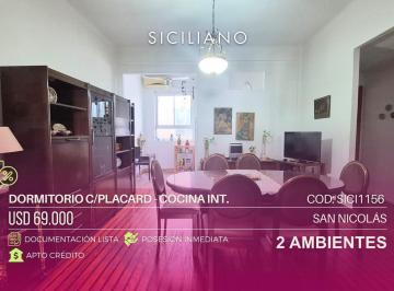 Departamento · 50m² · 2 Ambientes · Departamento en San Nicolás