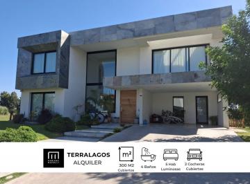 Casa · 300m² · 6 Ambientes · 4 Cocheras · Casa en Alquiler en Terralagos