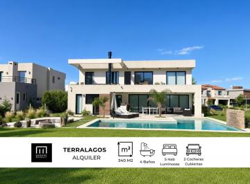 Casa · 230m² · 6 Ambientes · 4 Cocheras · Casa en Alquiler en Terralagos