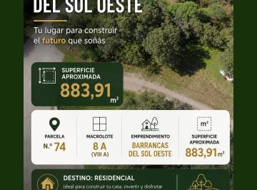 Terreno , Malagueño · Lote en Venta Bº Barrancas del Sol Oeste