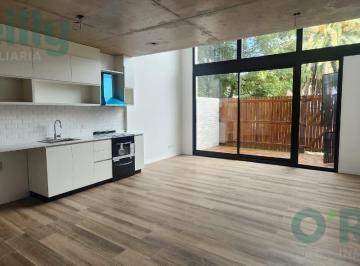 Departamento · 77m² · 2 Ambientes · 1 Cochera · Alquiler Loft en Tigre Centro con Jardín y Cochera, Excelente Ubicación