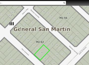 Terreno · 480m² · Venta en Bloque Gral. San Martin