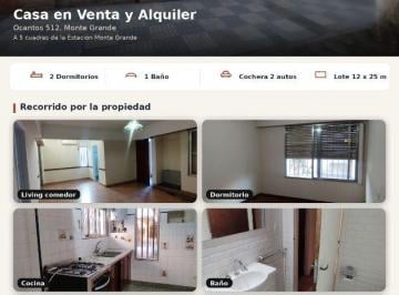 Casa de 4 ambientes, Esteban Echeverría · Casa a La Venta / Alquiler en Monte Grande