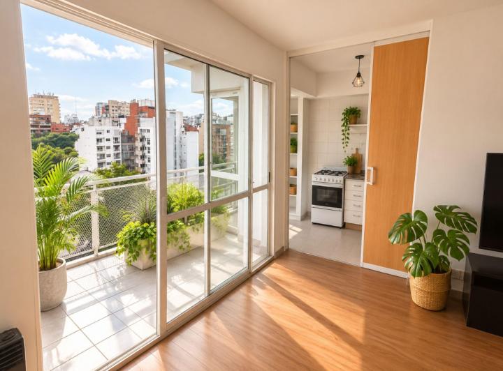 Departamento · 30m² · 1 Ambiente · 1 Cochera