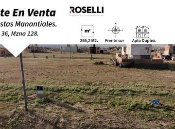 Terreno · 265m² · Lote Terreno en Cuestas de Manantiales Apto Duplex