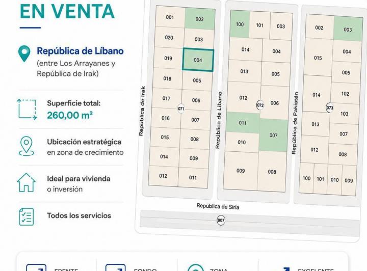 Terreno · 260m²