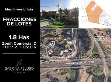 Terreno · 2500m² · Excelente Fracción 1.8 Has en Moreno - Frente a Acceso Oeste