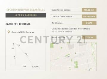 Terreno · 91m² · 3 Ambientes · 1 Cochera · Venta Casa con Lote Propio en Barracas I 108 m² Parcela