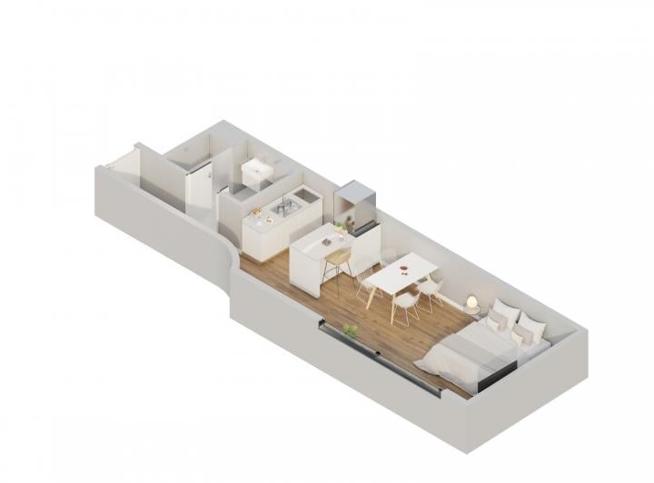 Departamento · 44m² · 2 Ambientes