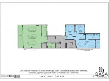 Departamento Venta 116m² de 3 ambientes · Departamento - Balvanera