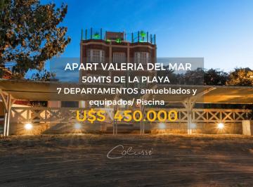 Departamento · 350m² · 14 Ambientes · 5 Cocheras · Departamentos (7) en Valeria del Mar a 50 m del Mar con Amenities.