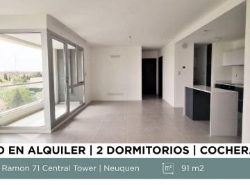 Departamento · 90m² · 3 Ambientes · 1 Cochera · Alquiler Departamento 2 Dorm.. Central Tower