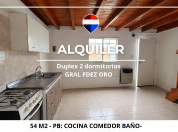 PH · 57m² · 3 Ambientes · Alquiler Duplex 2 Dorm. Fdez Oro