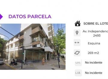 Terreno · 538m² · Venta Lote con Renta Para Emprendimiento en Balvanera