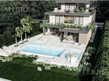 Casa · 555m² · 7 Ambientes · 2 Cocheras · Casa en Venta en Construcción en El Barrio Los Puentes, Nordelta.
