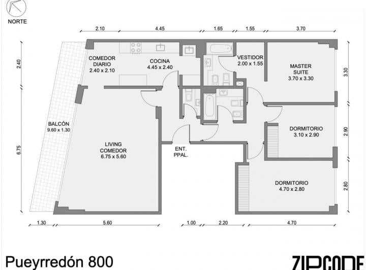 Departamento · 123m² · 4 Ambientes