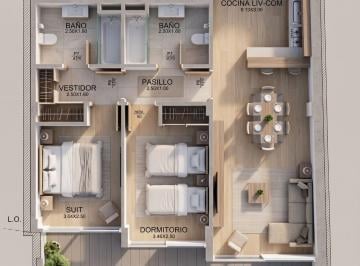 Departamento · 67m² · 3 Ambientes · Venta 3 Amb Midoki Argerich 2783 V. del Parque