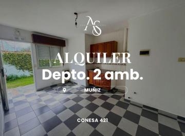 Departamento · 55m² · 2 Ambientes · 1 Cochera · Alquiler de Departamentito de Dos Ambiente Muñiz