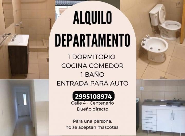Departamento · 1m² · 2 Ambientes · 1 Cochera