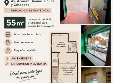 Local comercial 55m² Alquiler  · ¡Dueño Alquila! Local Comercial Sobre Av Álvarez Thomas