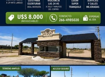 Terreno , San Luis · Lote Barrio Privado Las Lajas 2