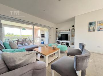 Departamento · 109m² · 4 Ambientes · 2 Cocheras · Departamento en Alquiler Al Golf 19 Costa Esmeralda - Primer Piso - Balcón con Cerramiento