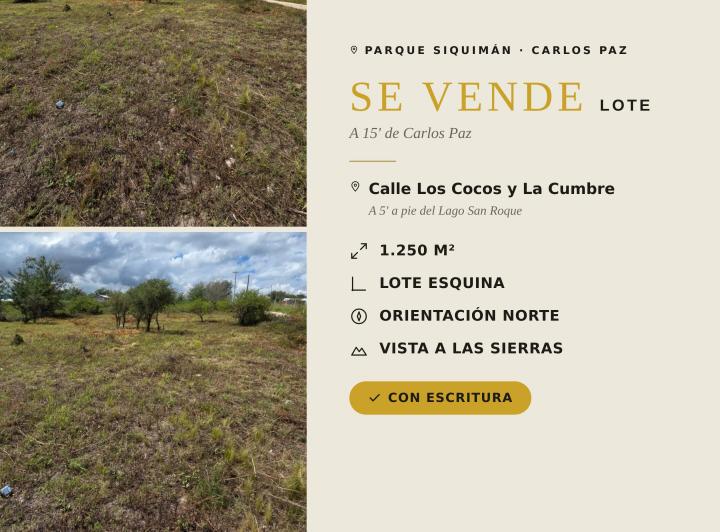 Terreno · 1250m²
