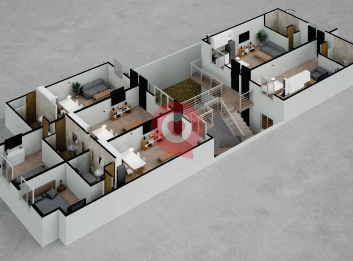 Departamento · 43m² · 2 Ambientes · 1 Cochera