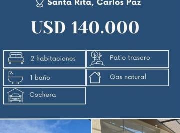 Casa de 3 ambientes, Villa Carlos Paz · Casa en Sta Rita de Carlos Paz en U$s 140 Mil