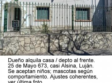 Departamento de 2 ambientes, Luján · Dueño Alquila Cada / Depto Al Frente en Centro de Luján