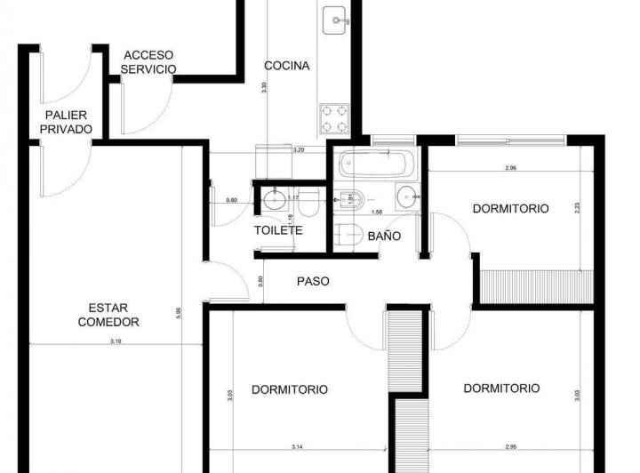 Departamento · 73m² · 4 Ambientes