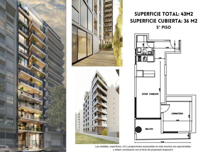 Departamento · 37m² · 2 Ambientes
