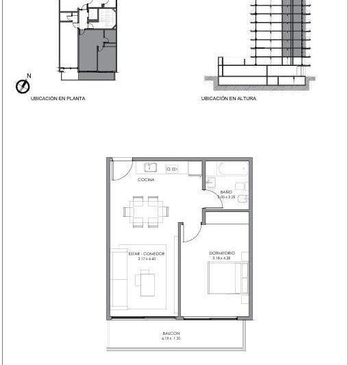 Departamento · 29m² · 1 Ambiente
