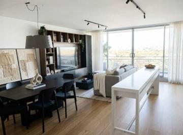 Departamento de 2 ambientes, Vicente López · Amoblado - 2 Amb con Balcón Terraza Piso Alto - Cochera - Edificio Al Río