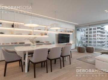 Departamento · 120m² · 4 Ambientes · 1 Cochera · Alquiler Departamento 4 Ambientes Amoblado C/cochera y Baulera en Las Cañitas