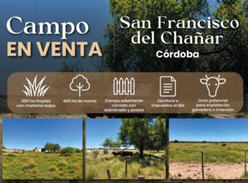 Campo · 700ha · Campo en Venta en San Francisco del Chañar