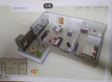 Departamento · 1 Dormitorio · 1 Cochera · PH en Las Flores